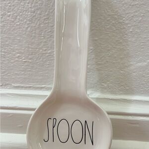 Rae Dunn Cream Ceramic Spoon Holder